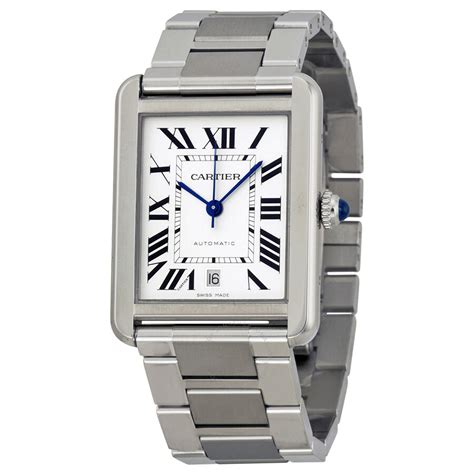 cartier tank solo xl steel|cartier tank solo xl size.